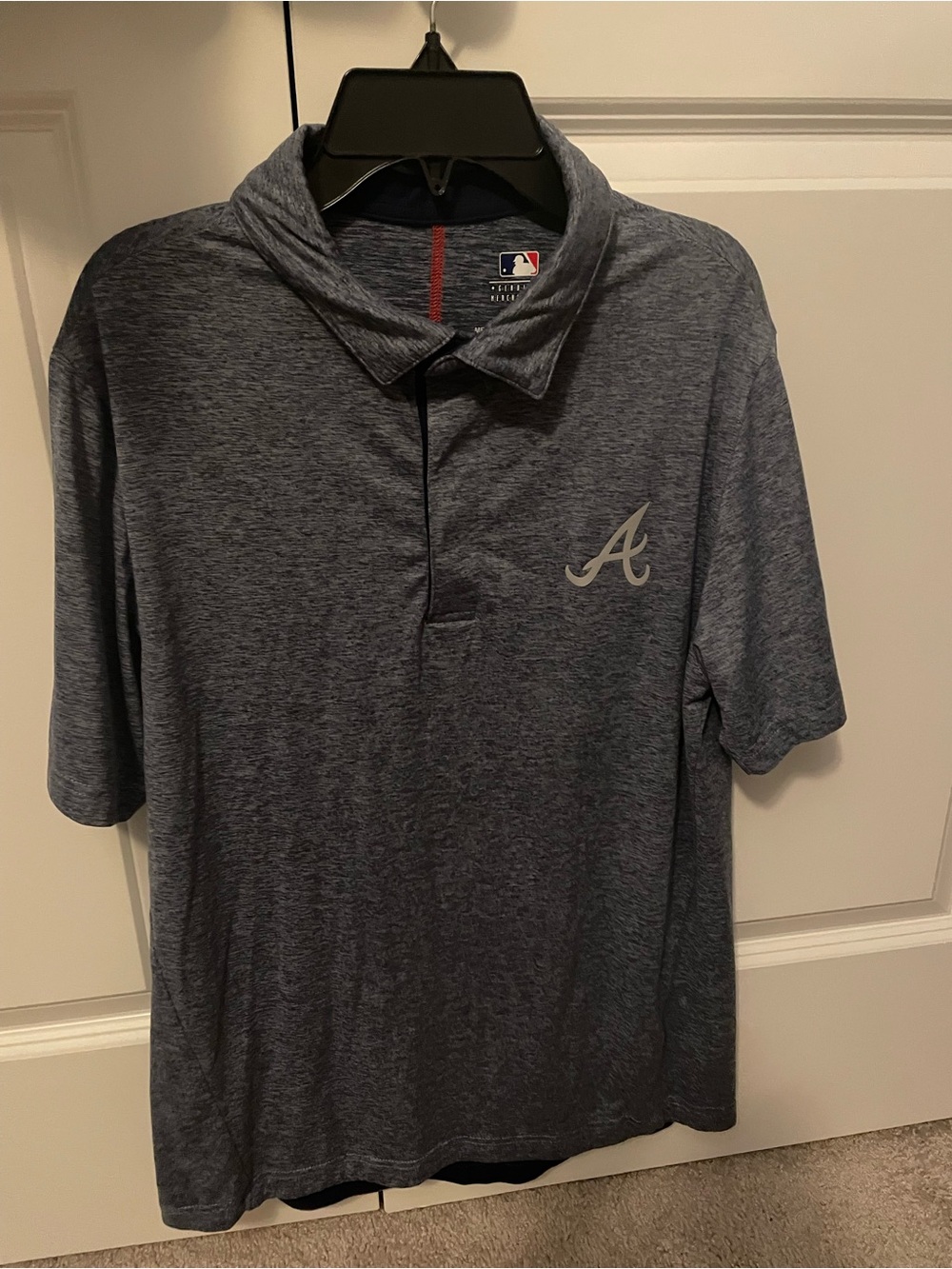 Genuine Merchandise Heather Gray Atlanta 'A' Logo Polo